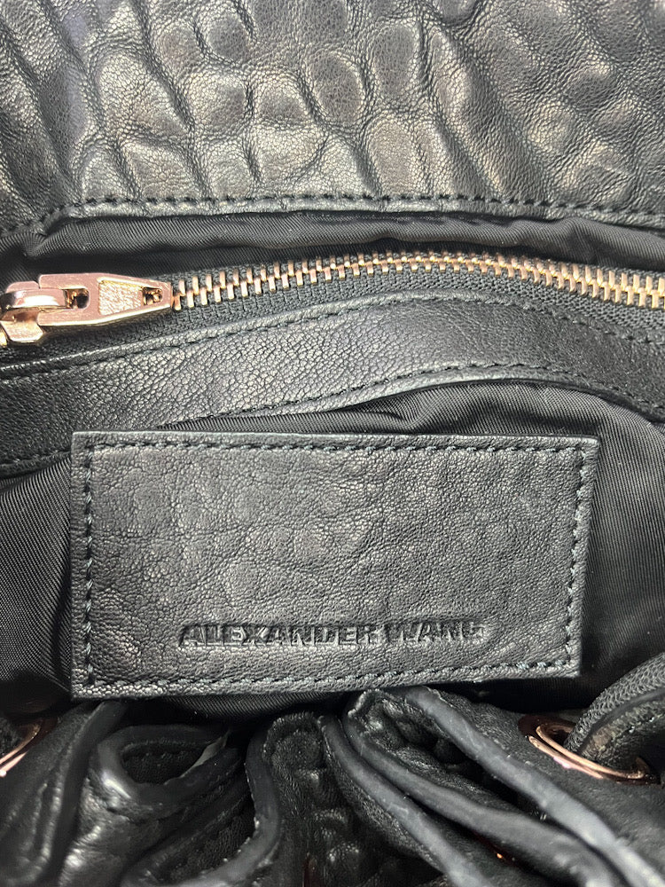 Alexander Wang Black Studded Bucket Bag