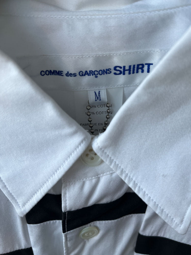 Comme Des Garcons black and white cotton shirt