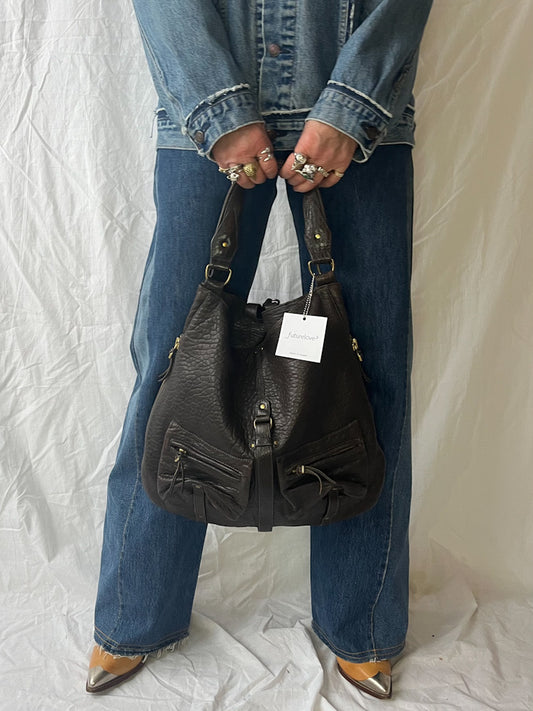 Jerome Dreyfuss Dark Brown Slouch Bag