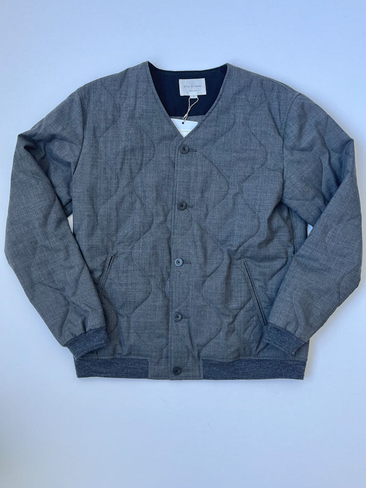 Still by Hand Charcoal wool quilted body liner
