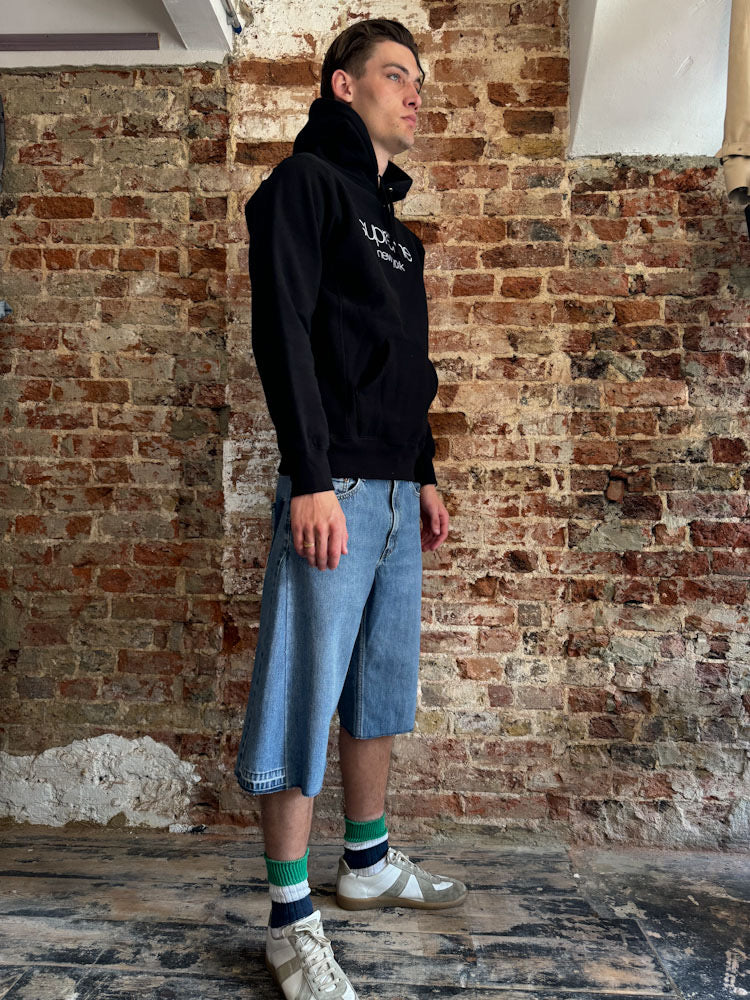 Supreme black New York logo Hoodie.