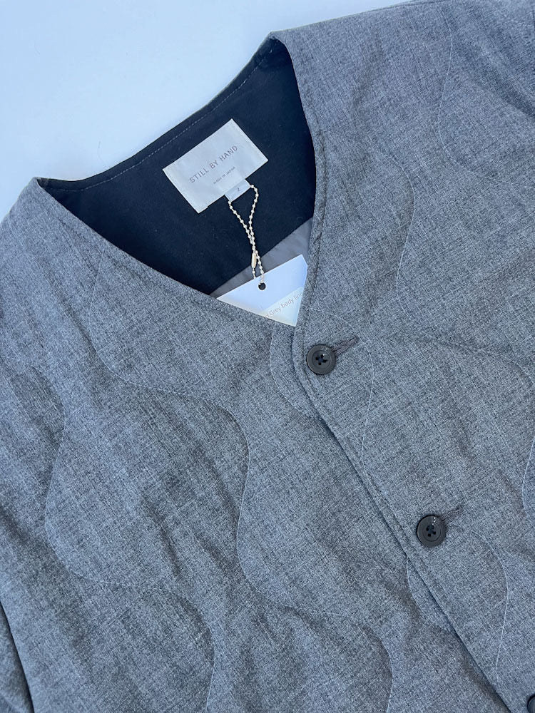 Still by Hand Charcoal wool quilted body liner