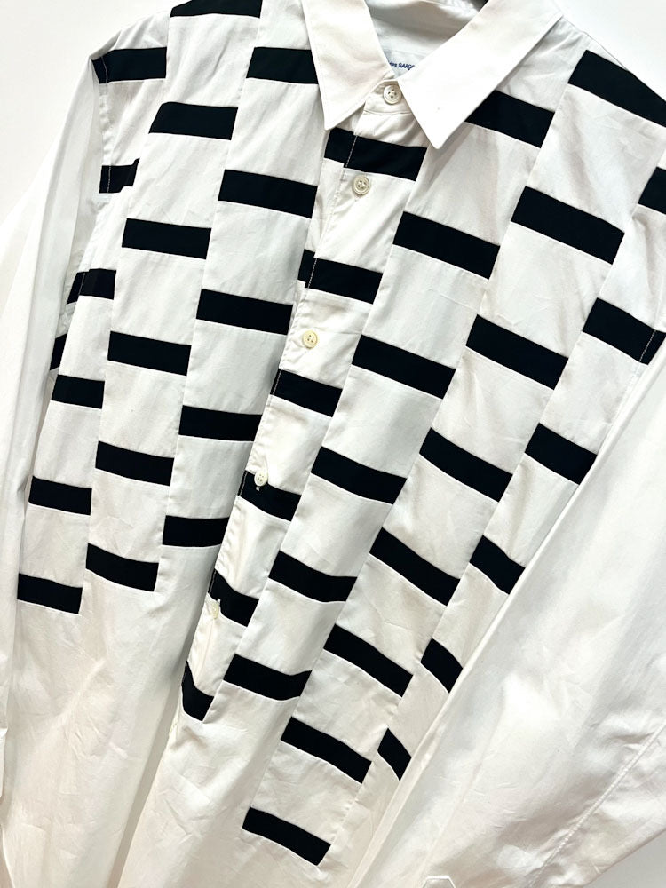 Comme Des Garcons black and white cotton shirt