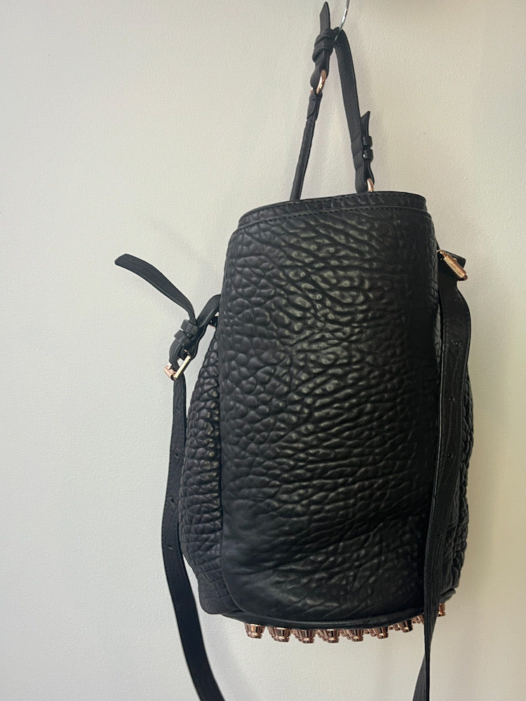 Alexander Wang Black Studded Bucket Bag