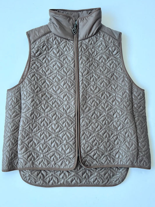 See by Chloe quilted taupe gillet
