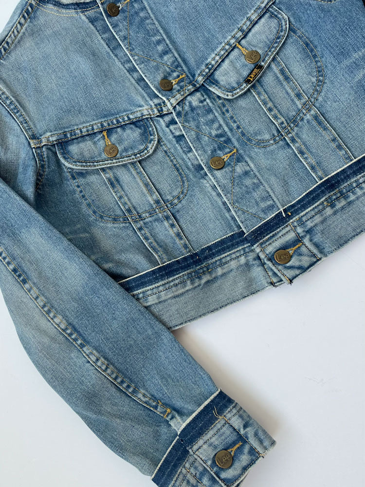 Bunty Denim collarless Jacket.