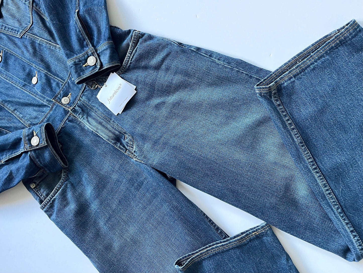 Eva Long Sleeve Denim Jumpsuit
