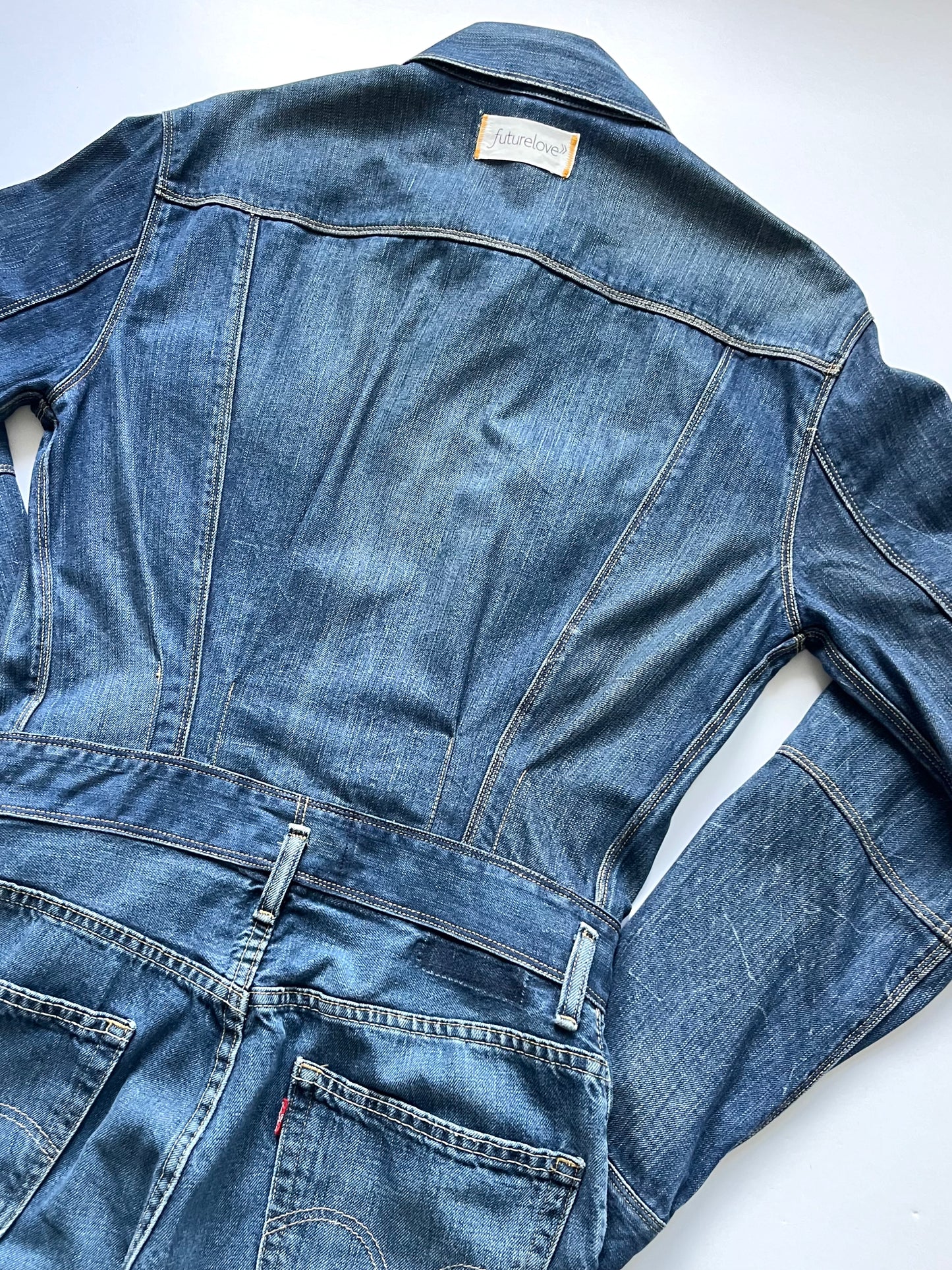 Eva Long Sleeve Denim Jumpsuit