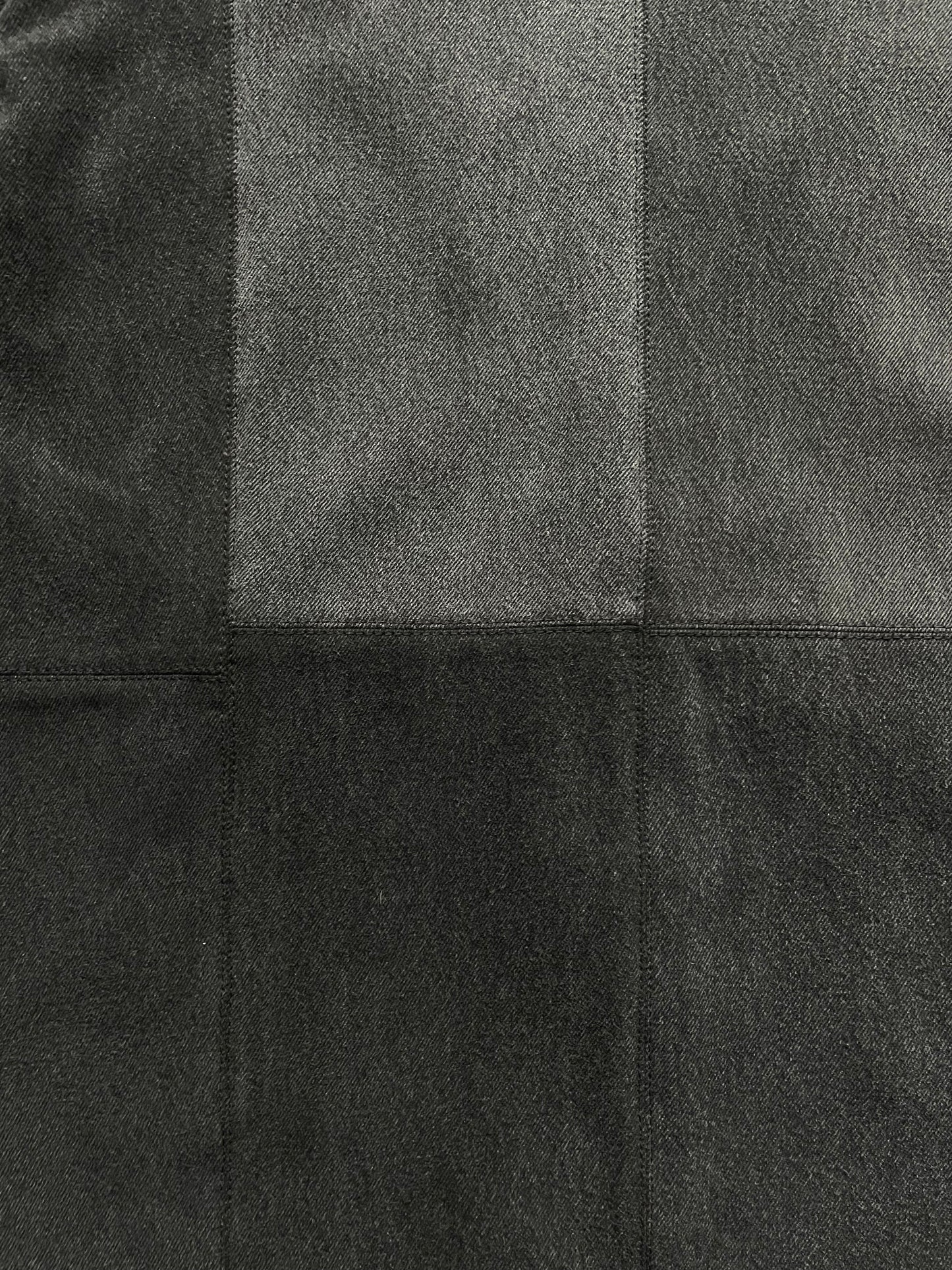 Berenice Black Denim Patchwork Oversized Blazer