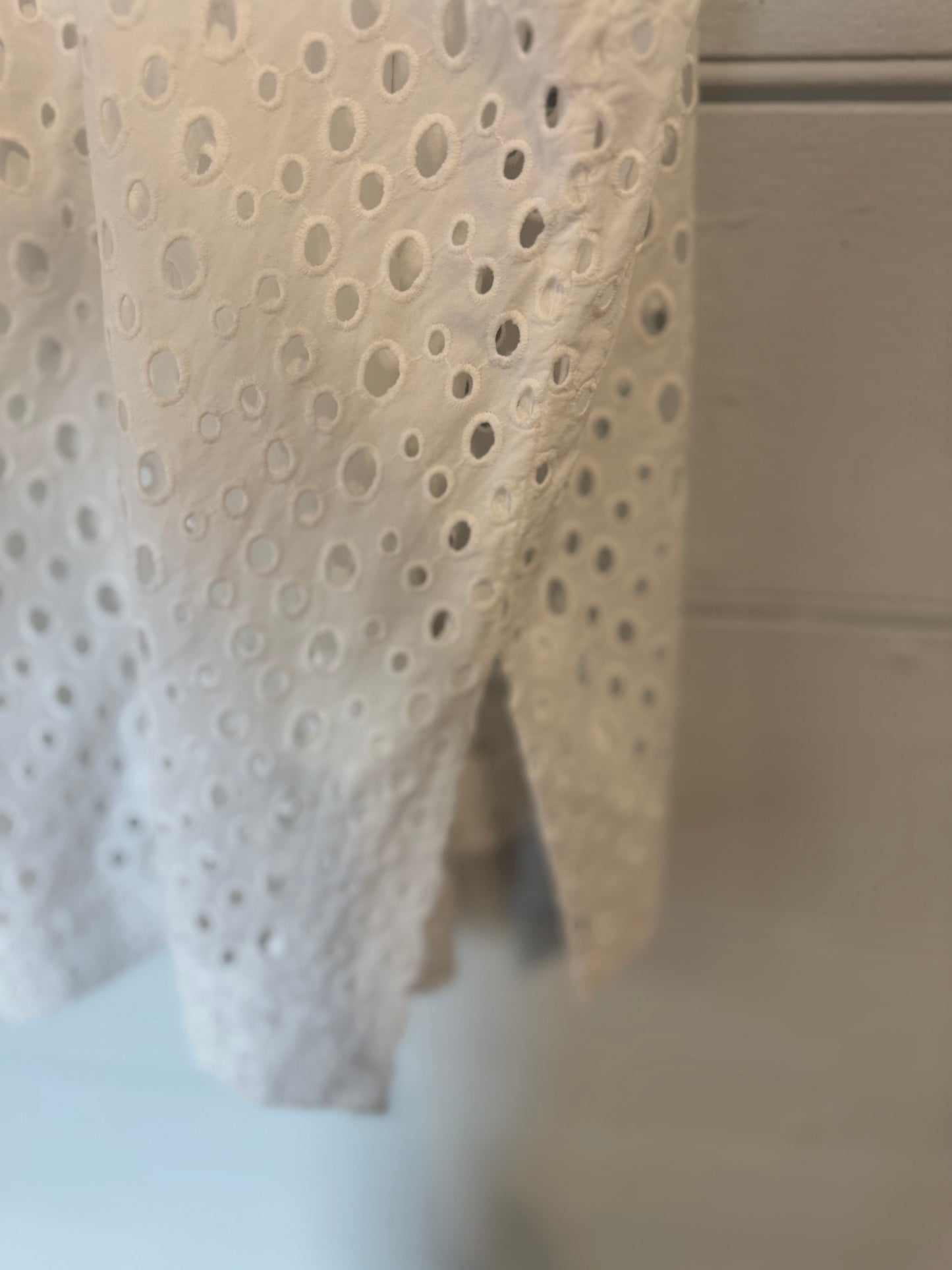 Isabel Marant White Cotton Broderie Short Dress