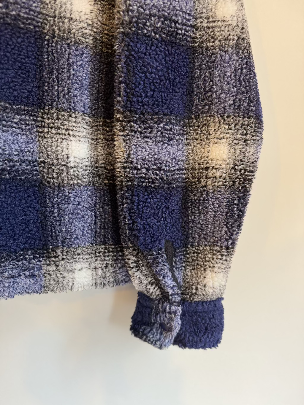 Stussy Blue Check Fleece Jacket