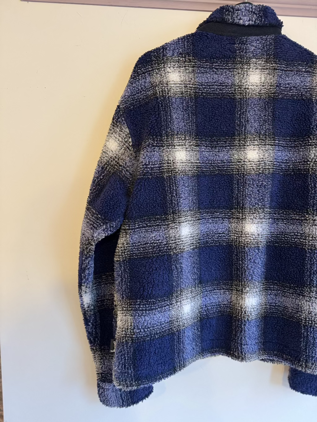 Stussy Blue Check Fleece Jacket