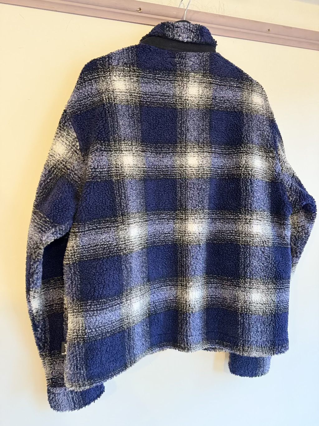 Stussy Blue Check Fleece Jacket