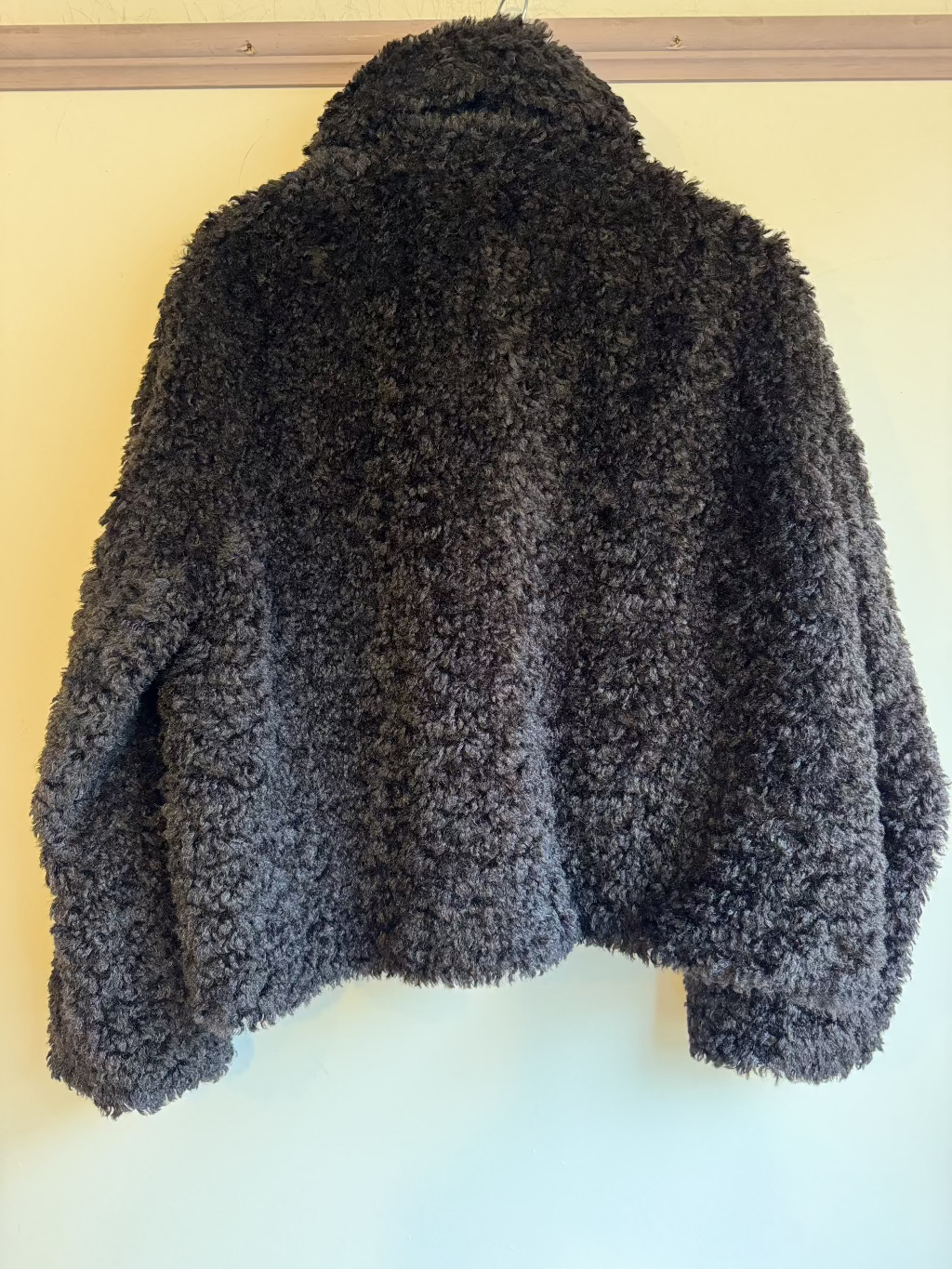 Stand Studio black Teddy fur jacket