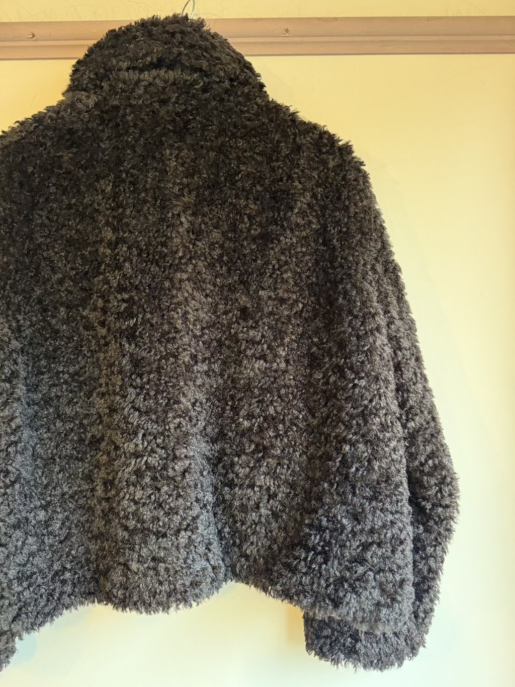 Stand Studio black Teddy fur jacket