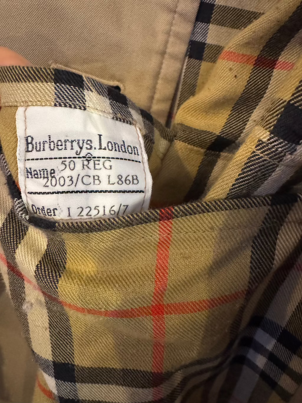 Burberry Y2K 2002 Trench Coat