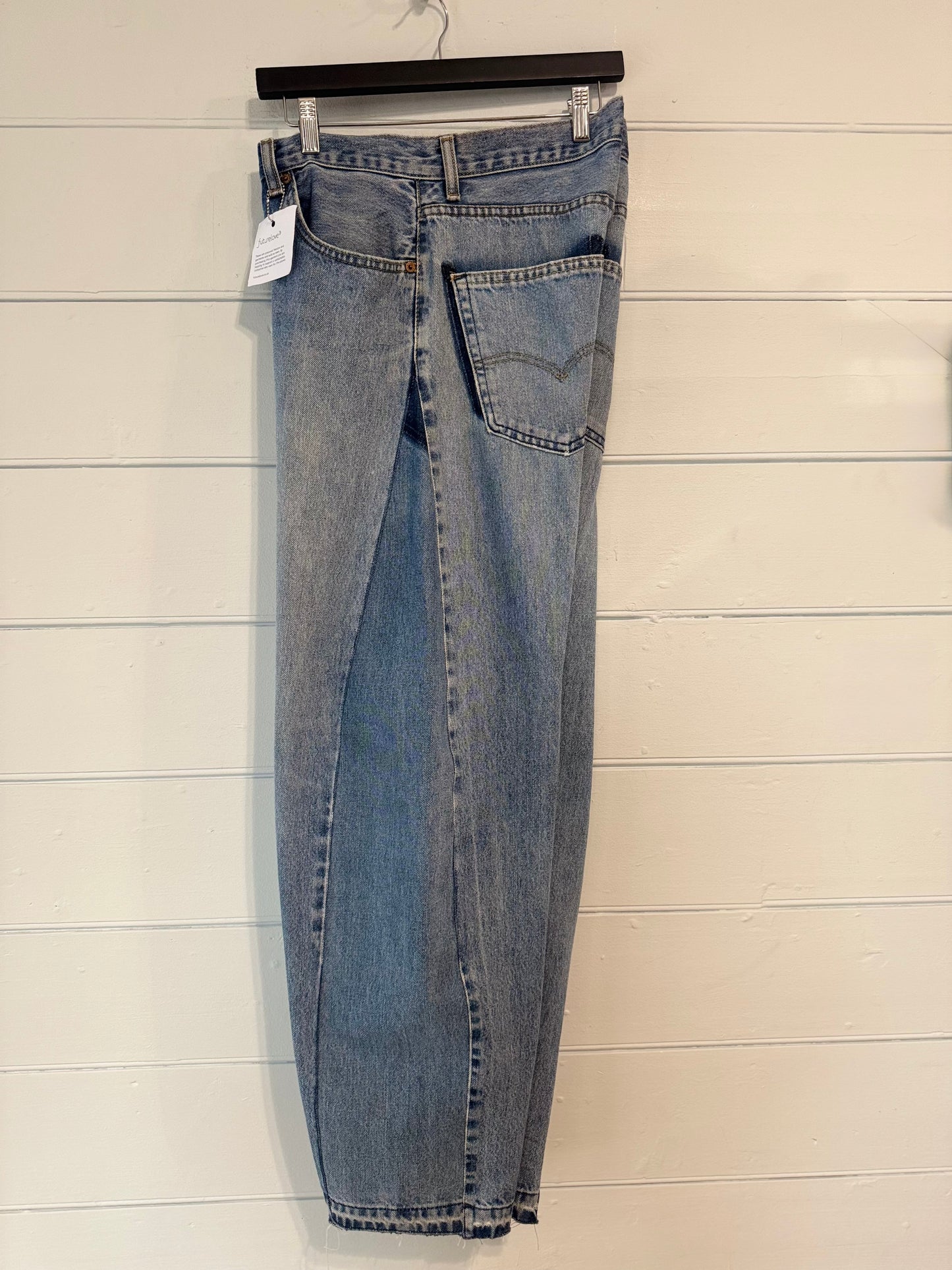Angel Pale Wash Upcycled Barrel Jean