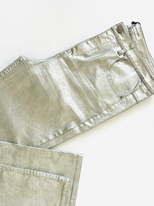 Isabel Marant Etoile Silver Coated Jean