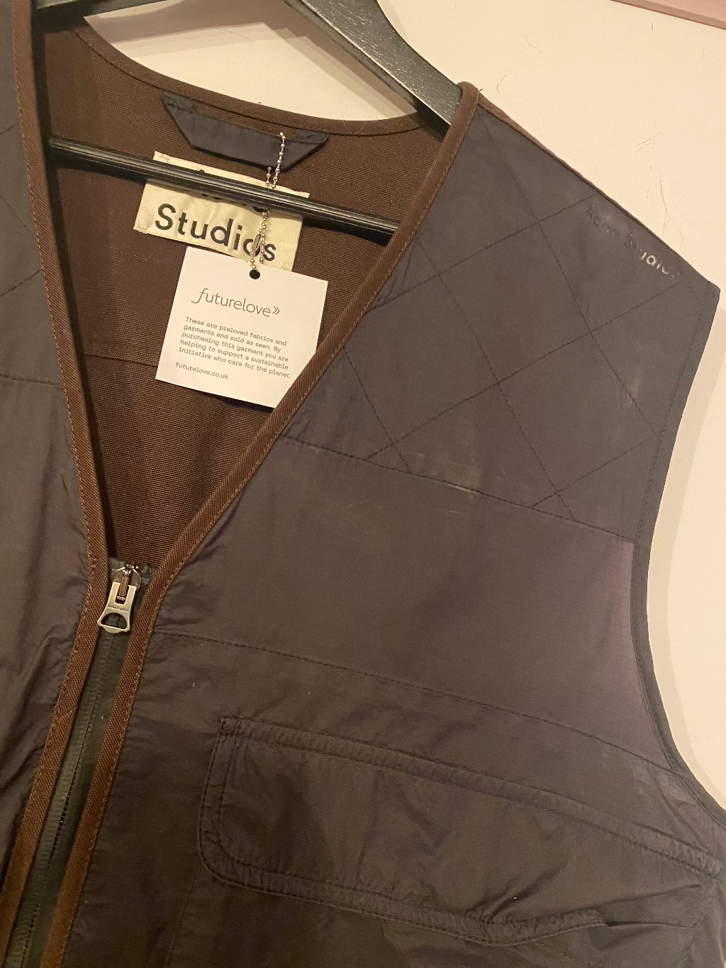 Acne Studios Brown Workwear Waistcoat