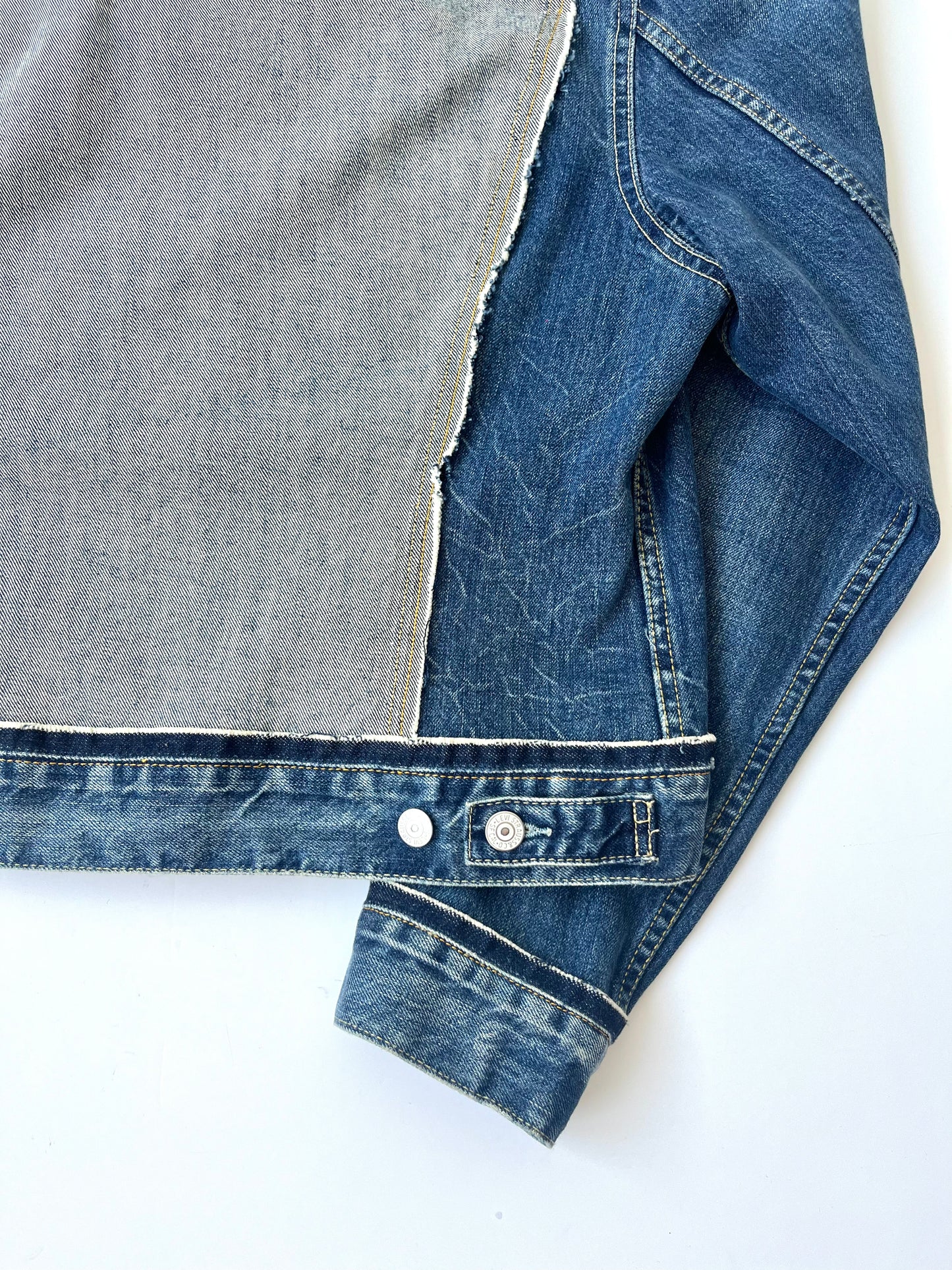 Brian Boxy Oversized Midwash denim Trucker Jacket