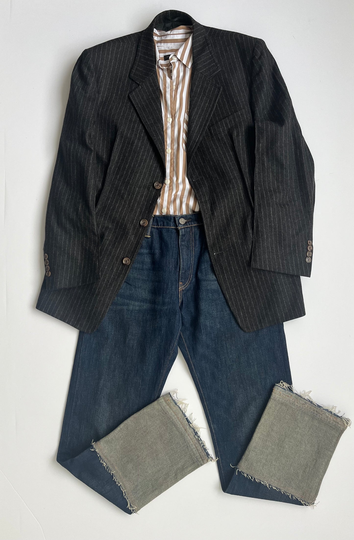Andrew Reverse Raw Hem Jean