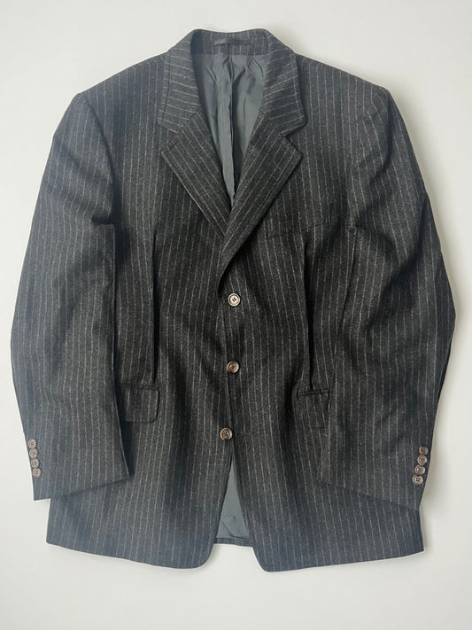 Bret Upcycled YSL Pinstripe Wool Cashmere Jacket