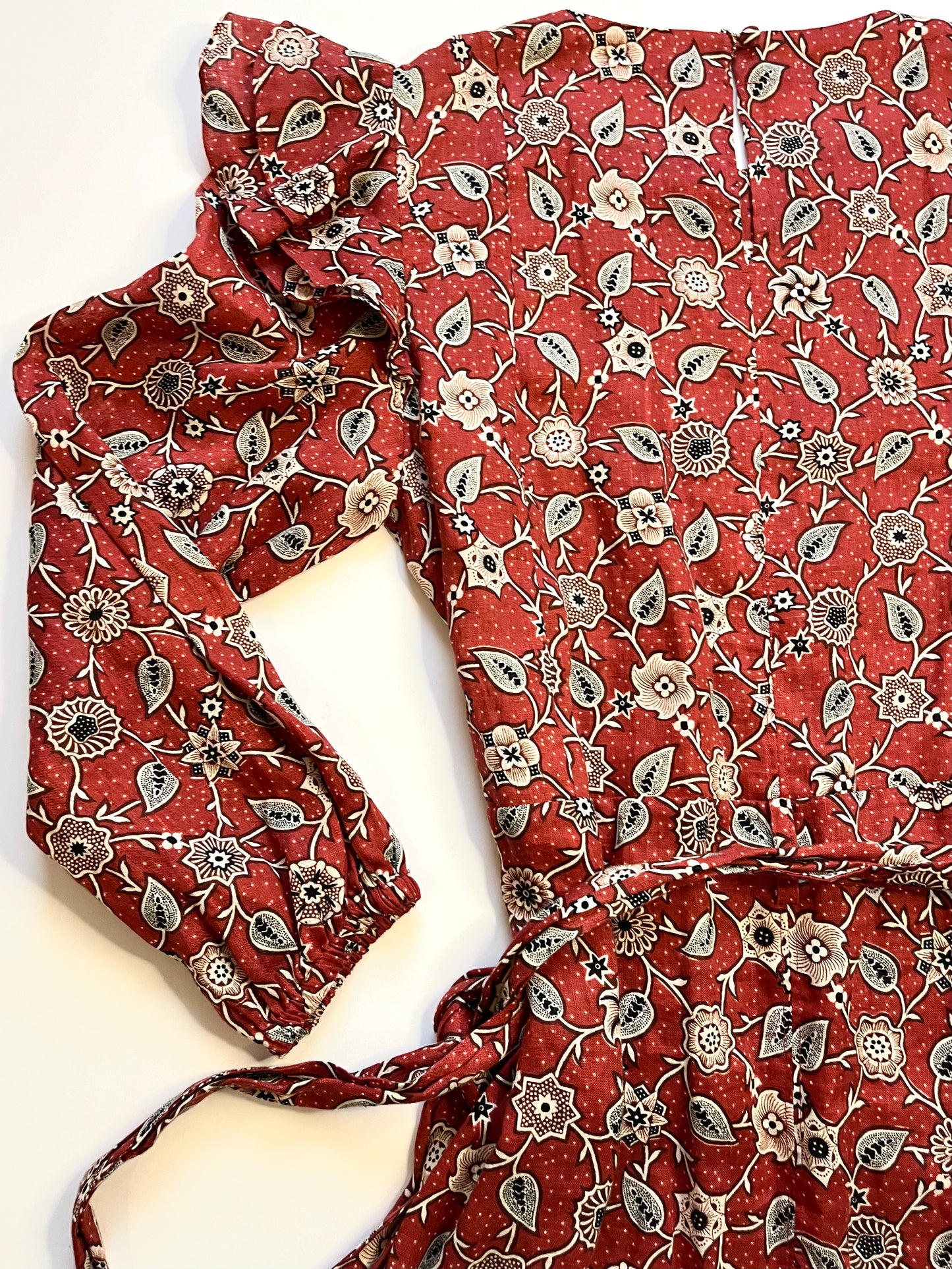 Isabel Marant Etoile Rust Paisley Print Wrap Mini Dress