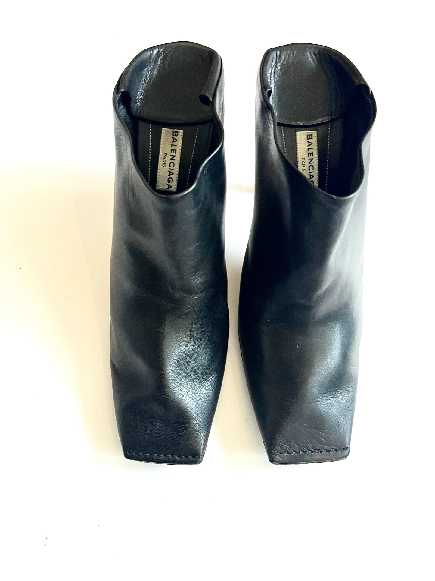 Balenciaga Square Toe Stiletto Mules