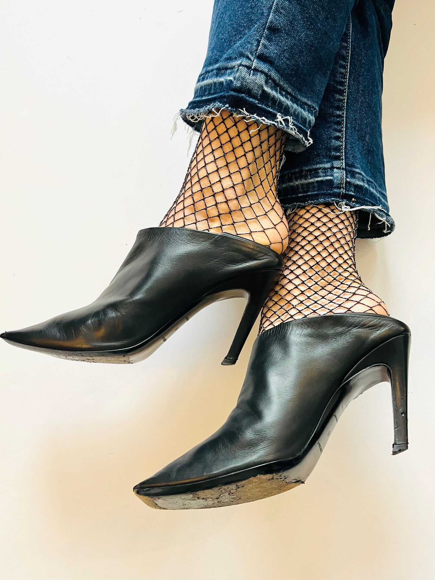 Balenciaga Square Toe Stiletto Mules