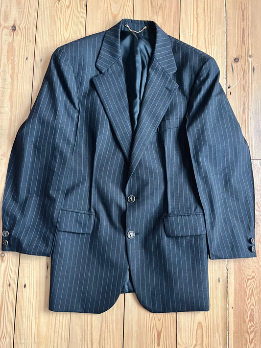 Bret Dark Brown Pinstripe Tailored Jacket