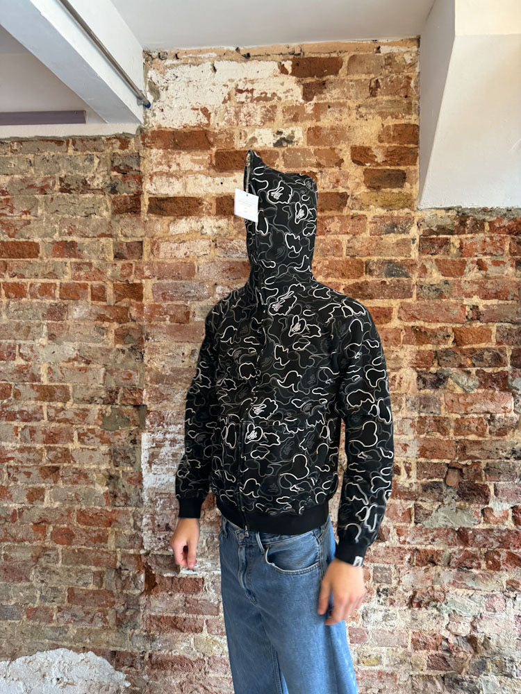 Bape 2006 Black Camo zip front hoodie