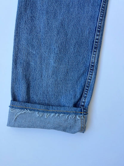 Alex mid wash denim Cargo