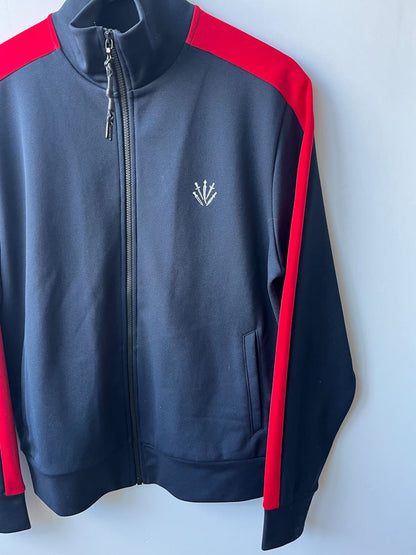 Rag & Bone Navy/Red Track Zip front Jacket