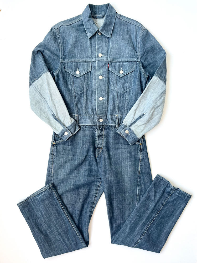 Eva Midwash Denim Jumpsuit with engineered trousers