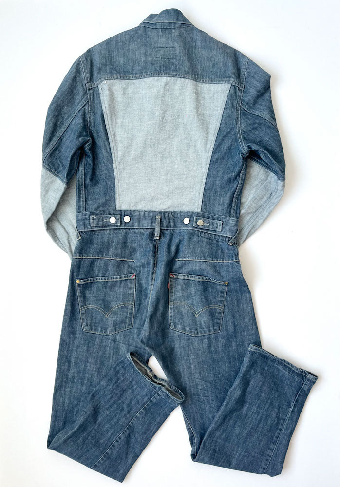 Eva Midwash Denim Jumpsuit with engineered trousers