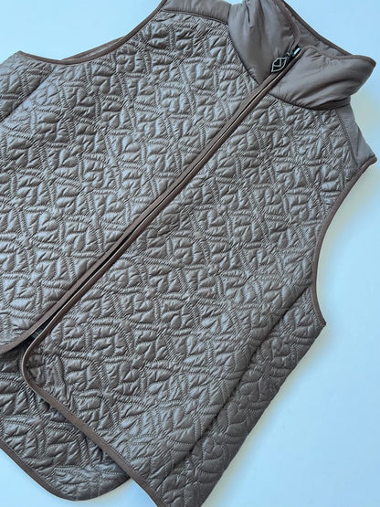 See by Chloe quilted taupe gillet