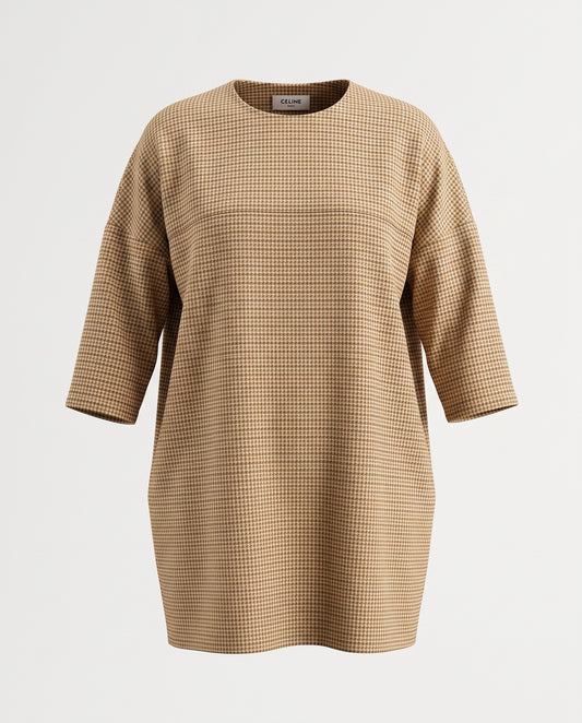 Celine Silk Dogtooth Tunic