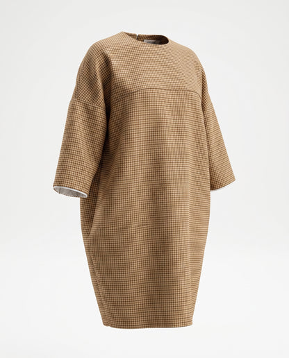 Celine Silk Dogtooth Tunic
