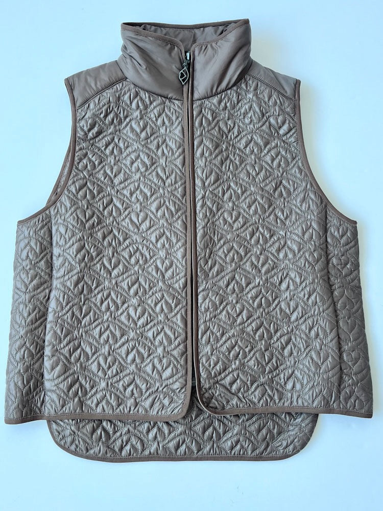 See by Chloe quilted taupe gillet