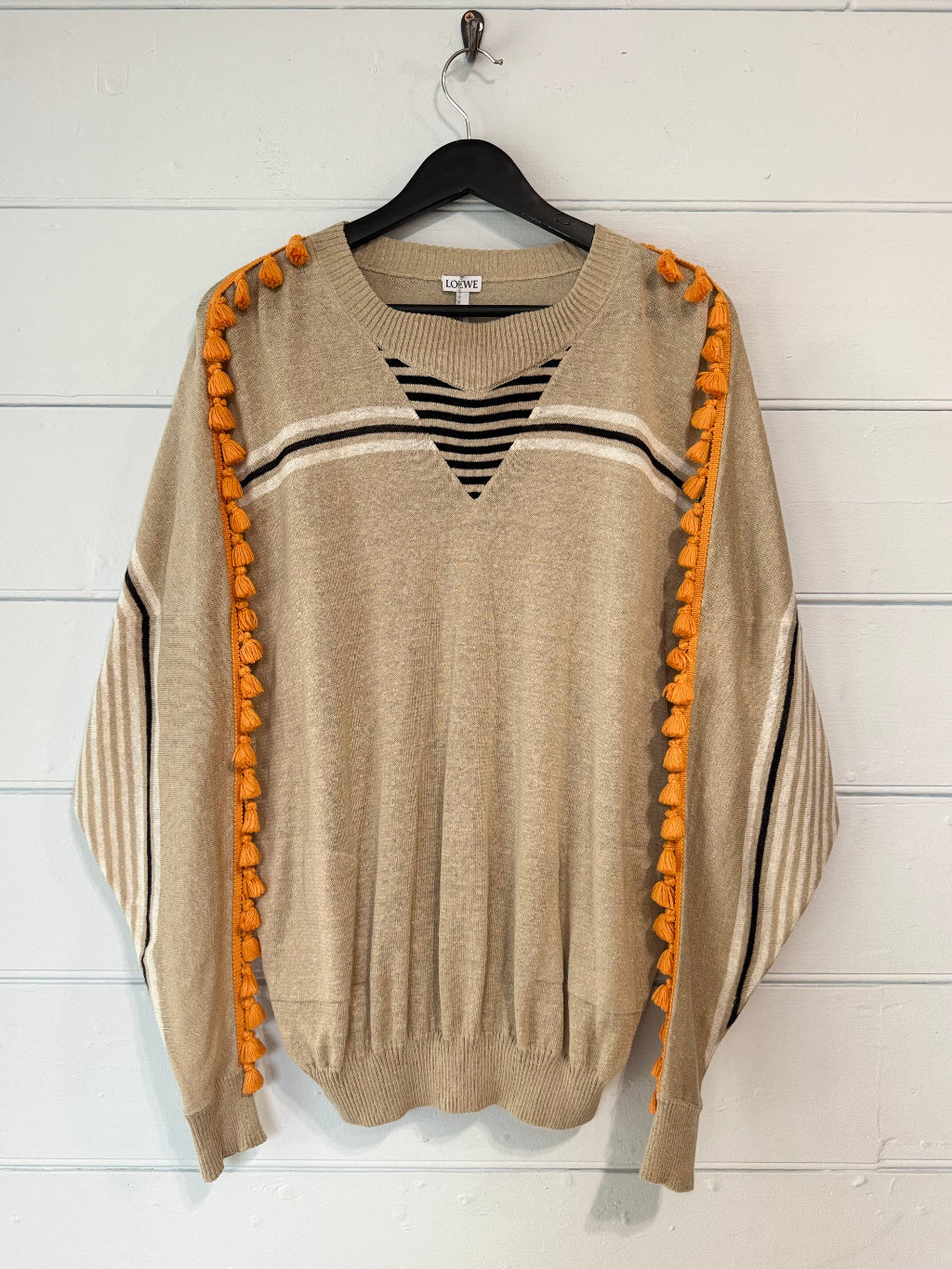 Loewe Orange Tassel Jumper