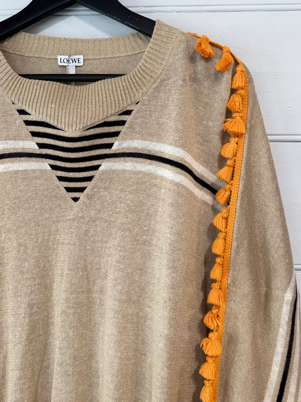 Loewe Orange Tassel Jumper