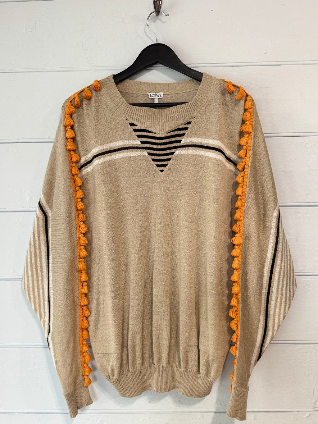 Loewe Orange Tassel Jumper