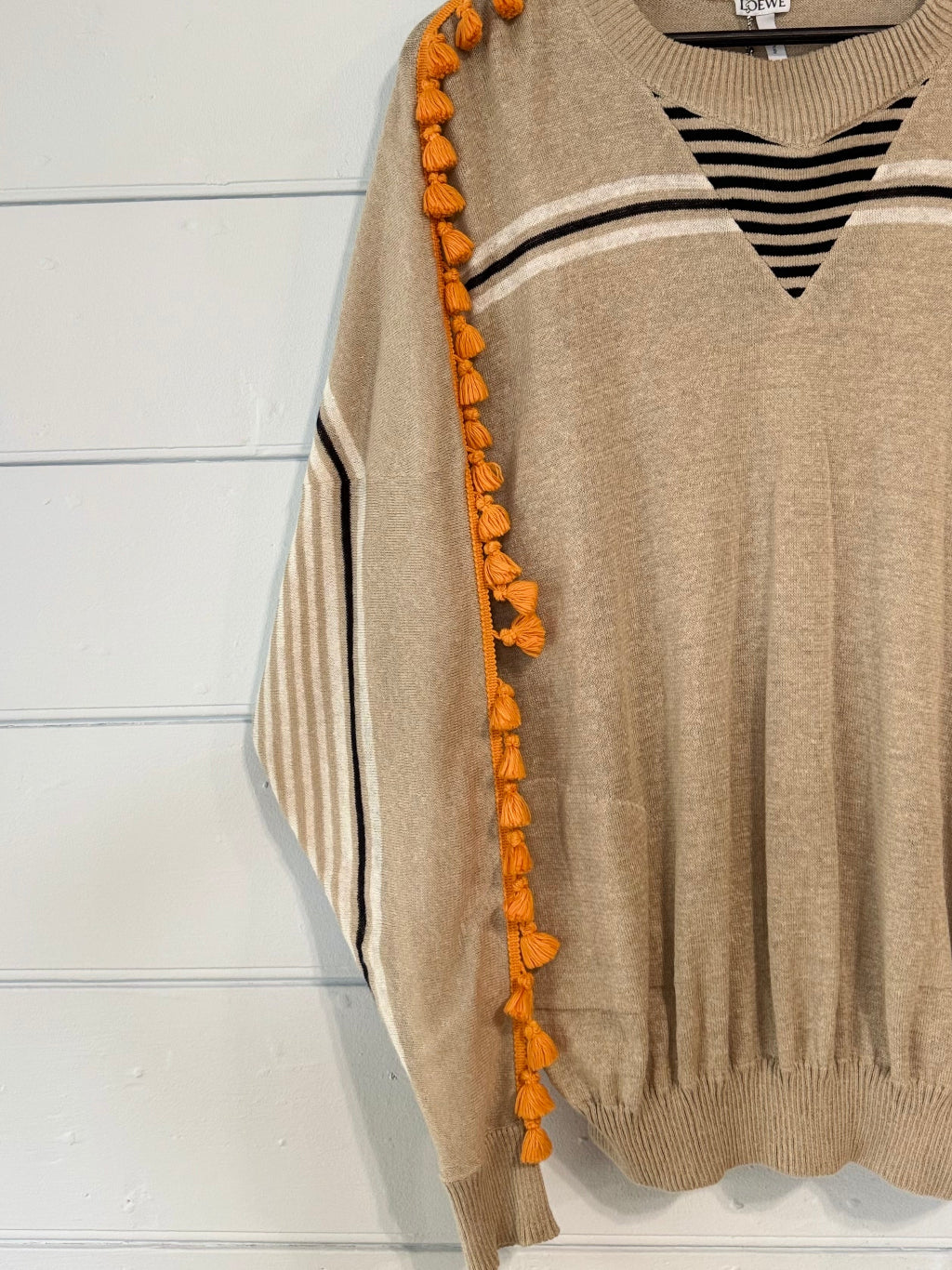 Loewe Orange Tassel Jumper