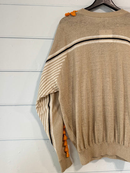 Loewe Orange Tassel Jumper