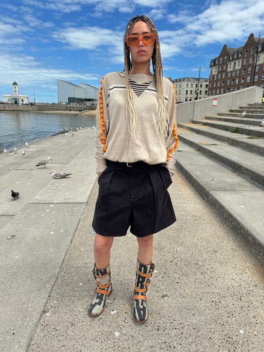 Loewe Orange Tassel Jumper