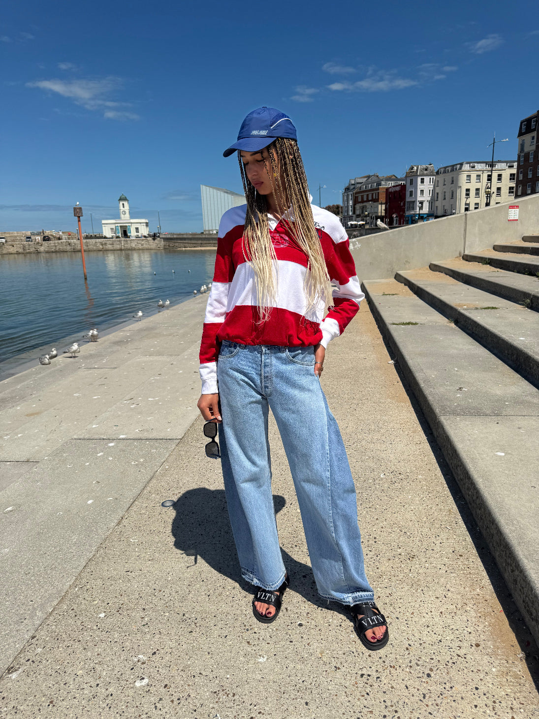 Earl Upcycled Ralph Lauren Red/White Rugby Shirt