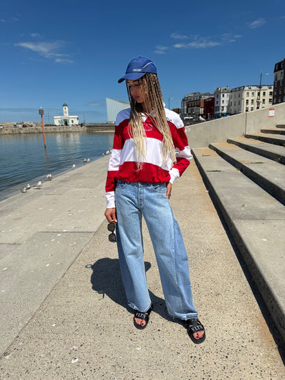 Earl Upcycled Ralph Lauren Red/White Rugby Shirt