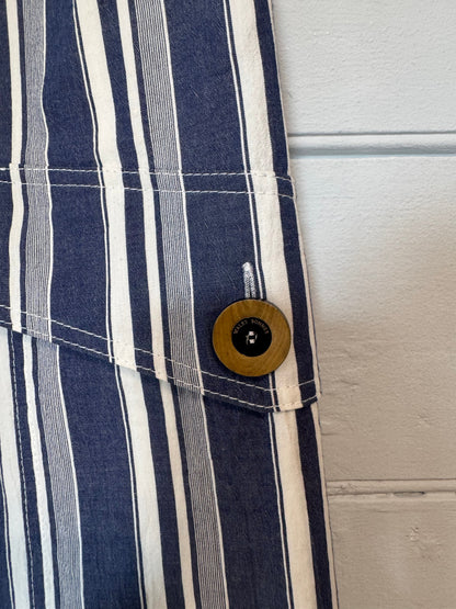 Wales Bonner Stripe Shorts with Crochet Tie Belt