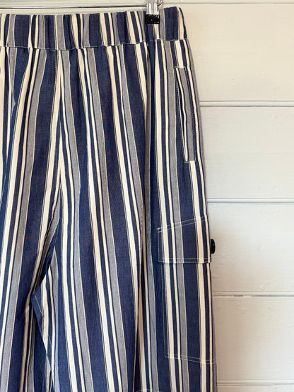 Wales Bonner Stripe Shorts with Crochet Tie Belt