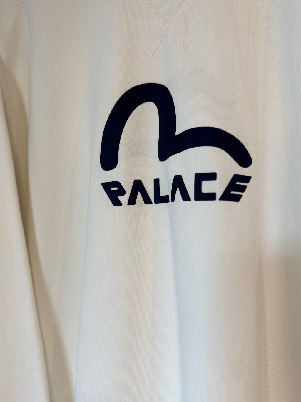Palace X Evisu Ecru/Navy sweatshirt